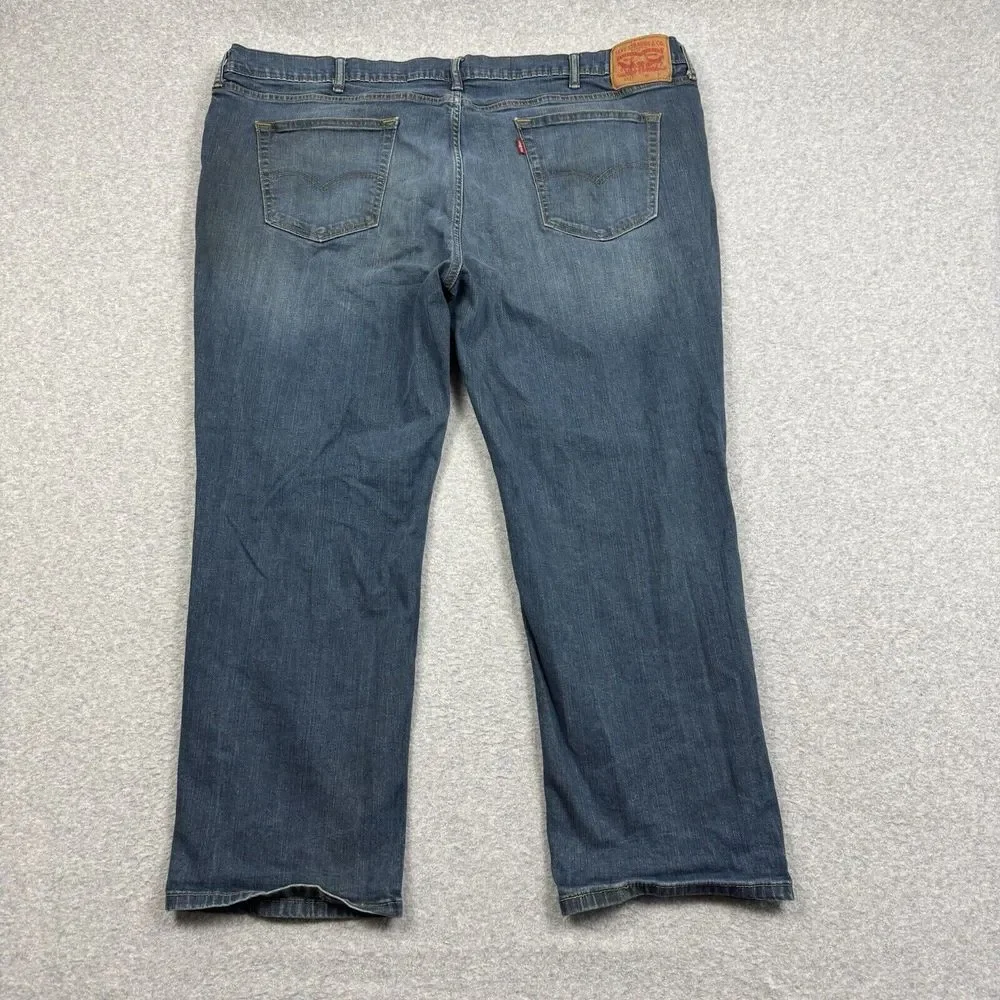 Levi's 541 Athletic Tapered Jeans Mens 50x30 Actual 46x27 Big&Tall Stretch Blue‎